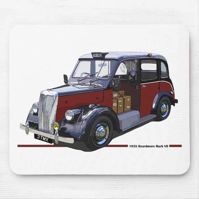 Beardmore MkII Taxi Mouse Mat (Front)