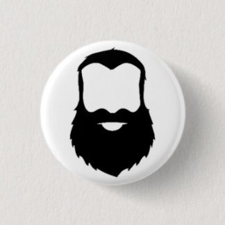 BEARDS 3 CM ROUND BADGE