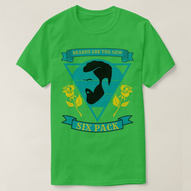 Beards Are The New Six Pack 38 T-Shirt (Design Front)