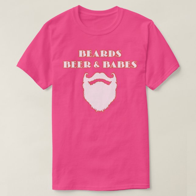 Beards Beer Moustache Lovers Ts T-Shirt (Design Front)