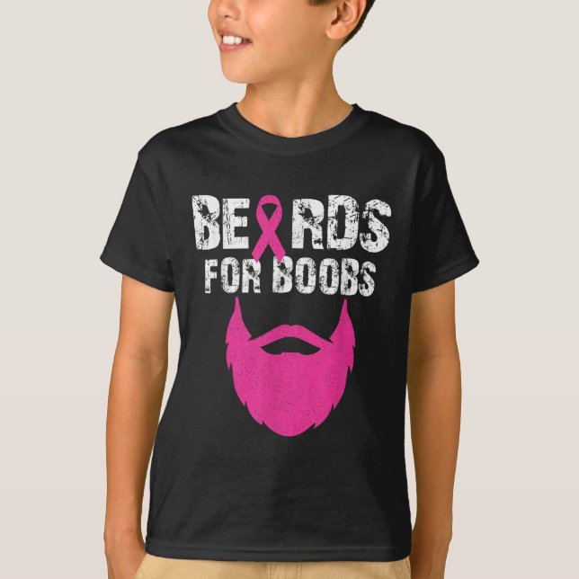 Beards For S Breast Cancer Awareness Tee  (Front)