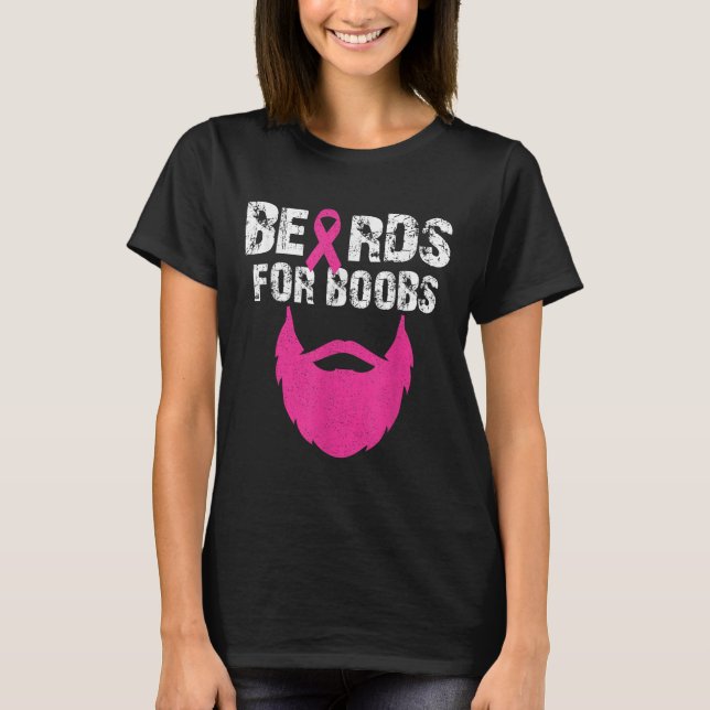 Beards For S Breast Cancer Awareness Tee  (Front)