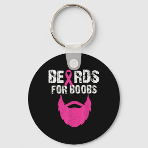 Beards For S Breast Cancer Awareness Tee Key Ring
