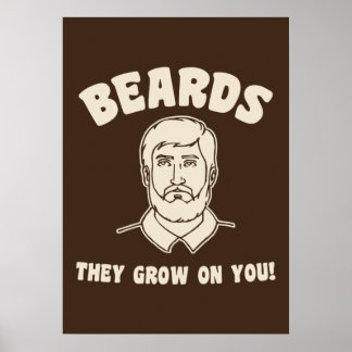 Beards they grow on you! poster