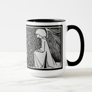 Beardsley Angels Art Nouveau Mug