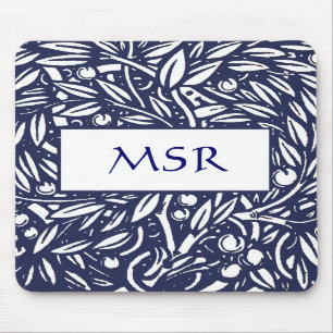 Beardsley Art Nouveau Monogram Mousepad