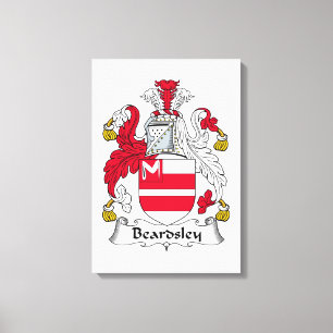 Beardsley Family Crest Canvas Print