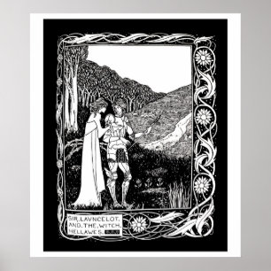 Beardsley Lancelot & the Witch Poster