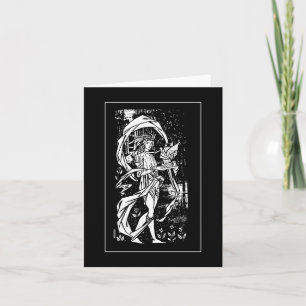Beardsley Mediaeval Knight Note Card