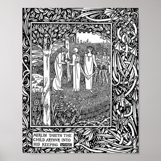 Beardsley: Morte D'Arthur Poster (Front)