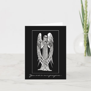 Beardsley Nouveau Angel Sympathy Card
