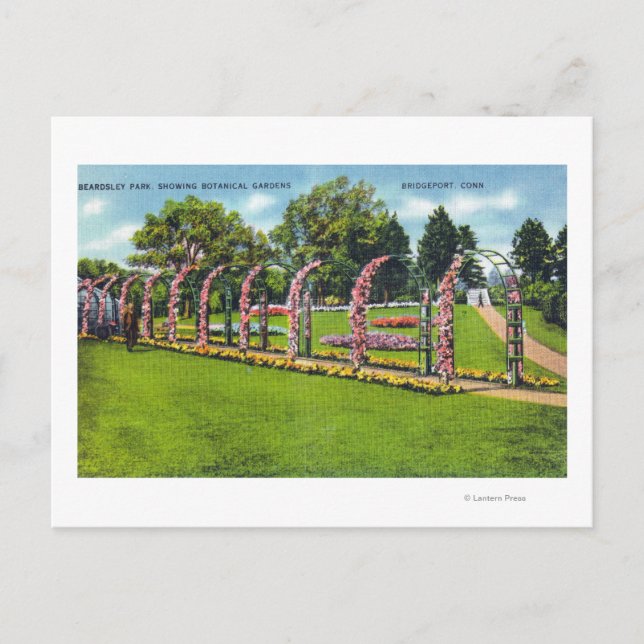 Beardsley Park View of the Botanical Gardens Postcard (Front)