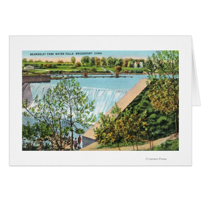 Beardsley Park Water Falls Scene (Front Horizontal)