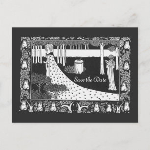 Beardsley Save the Date Wedding 2 Sided Announcement Postcard
