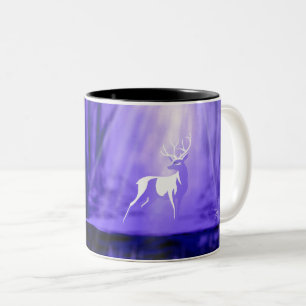 Bearer of Wishes - White Stag Two-Tone Coffee Mug