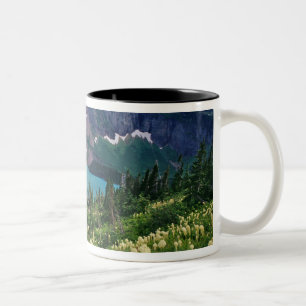 Beargrass above Grinnell Lake in the Many Two-Tone Coffee Mug