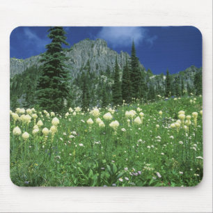 Beargrass at Eunice Lake, Mt. Rainier NP, WA, Mouse Mat