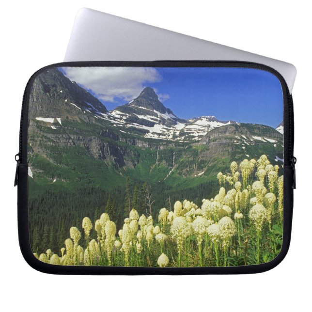 Beargrass at Logan Pass in Glacier National Park Laptop Sleeve (Front)