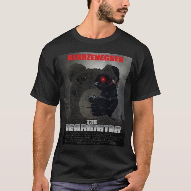 BEARINATOR Movie Poster Style T-Shirt (Front)