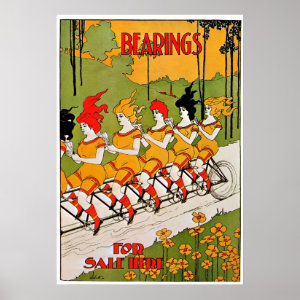 Vintage Bicycle Posters & Prints | Zazzle UK