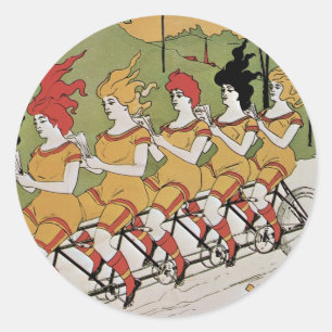 Bearings Bicycle Poster Classic Round Sticker