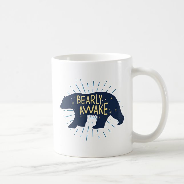 Bearly Awake Coffee Mug (Right)