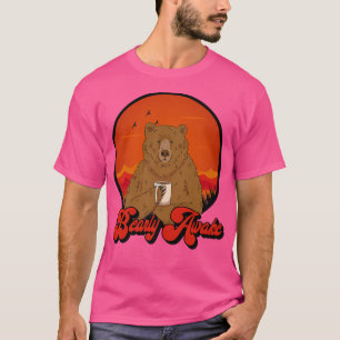 Bearly Awake - Funny Bear Coffee Drinker Premium33 T-Shirt