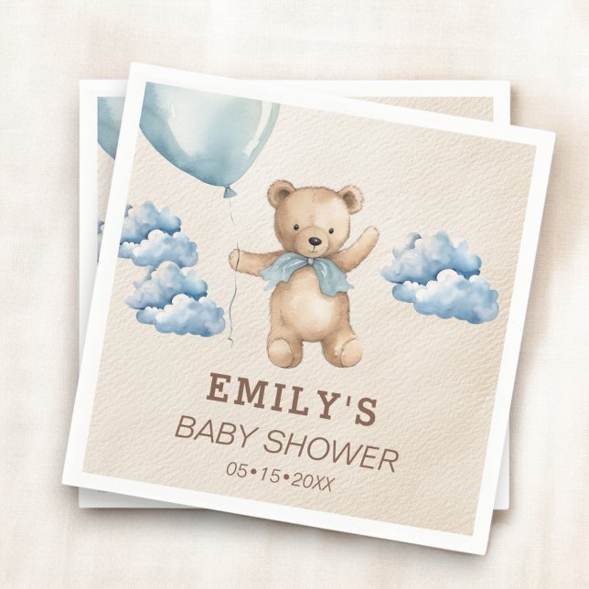 Bearly Can Wait Baby Shower  Napkin (Creator Uploaded)