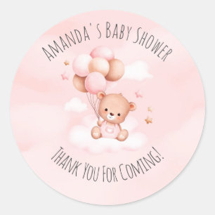 Bearly Wait Baby Shower Classic Round Sticker