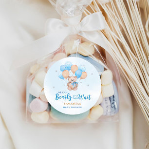 Bearly Wait Baby Shower Classic Round Sticker