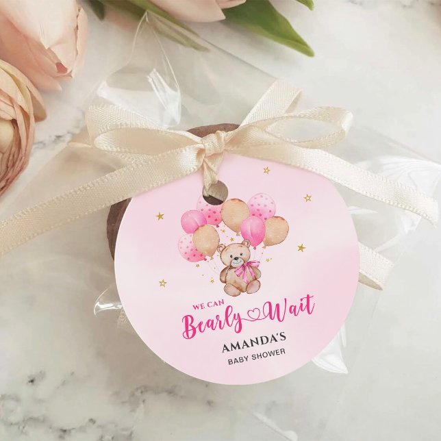Bearly Wait Baby Shower Favour Tags (Creator Uploaded)