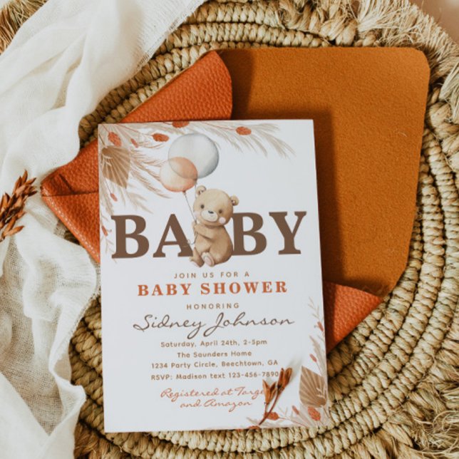 Bearly Wait Baby Shower Invitation | Bear Shower (Creator Uploaded)