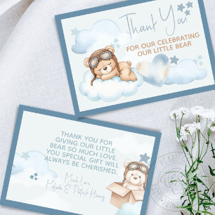 Bearly Wait Baby Shower Thank You Card