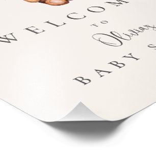 Bearly Wait Baby Shower Welcome Photo Print