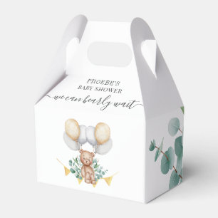 Bearly Wait Baby Shower Woodland Bear Animal Favour Box