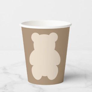 Bearly Wait Beige Teddy Bear Baby Shower Paper Cups