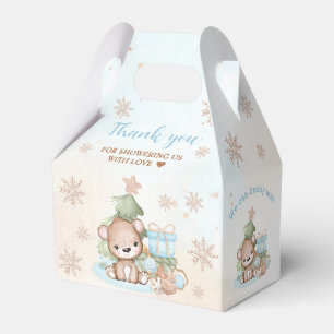 Bearly Wait Christmas Boy Baby Shower Favour Box