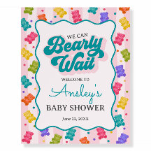 Bearly Wait Gummy Bear Baby Shower Welcome