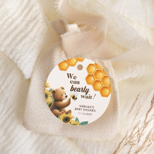 Bearly Wait Honey Bee Baby Shower Favour Tags