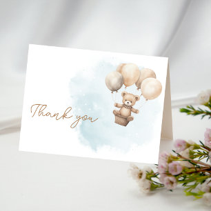 Bearly Wait Neutral Baby Shower Thank You Card