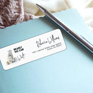 Bearly Wait Polar Bear Pink Girl Baby Shower