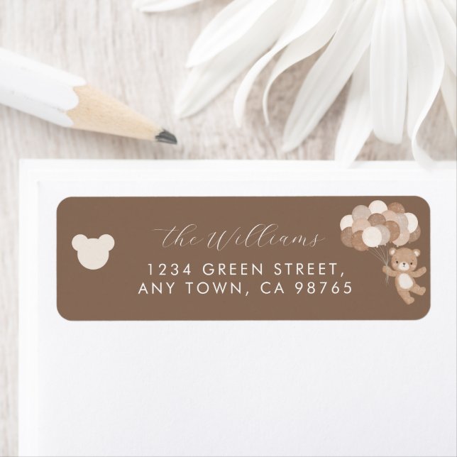 Bearly Wait Taupe Teddy Bear Minimalist (Insitu)