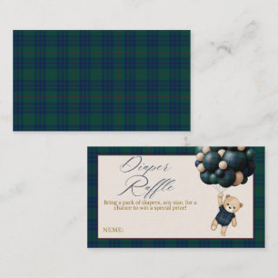 Bearly Wait Teddy Balloon Baby Shower diaper Enclosure Card