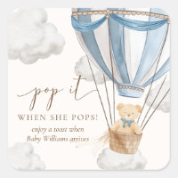Bearly Wait Teddy Bear Pop It When She Pops