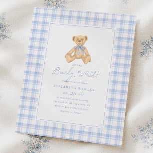 Bearly Wait Vintage Teddy Bear Budget Baby Shower