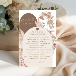 Bearly Wait Would She Rather Neutral Baby Game