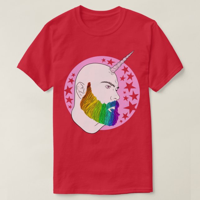 Bearnicorn Rainbow pink magic Classic TShirt (Design Front)