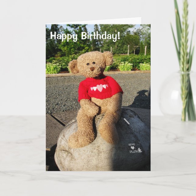 BearNPlush, Happy Birthday! Card (Front)
