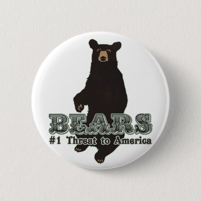 Bears 6 Cm Round Badge (Front)