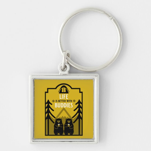 Bears And Beer Canada Key Ring (Front)
